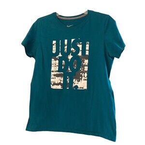 Nike Just Do It Tee XL Slim Fit 100% Cotton Womens EUC